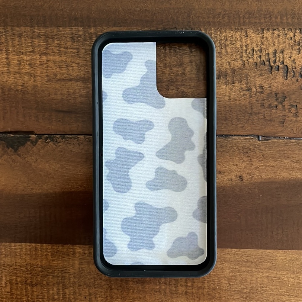 iPhone 12 Mini Wildflower Case - Cow Pattern - Picture 3 of 5